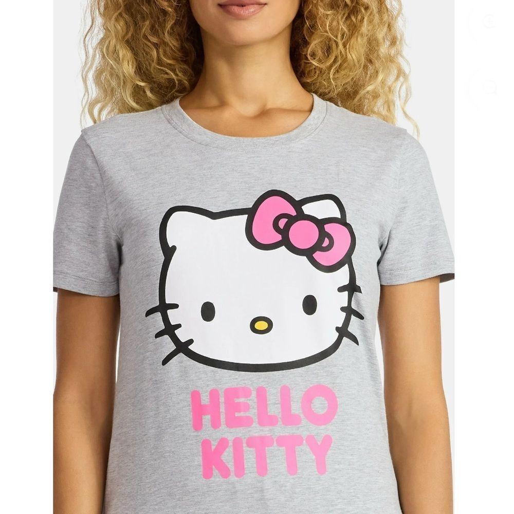 Women's Maternity Hello Kitty Graphic T-Shirt with Short Sleeves Size M - Picture 8 of 8